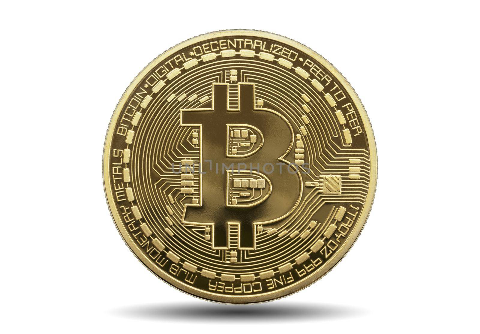 Bitcoin isolated: 3D illustration