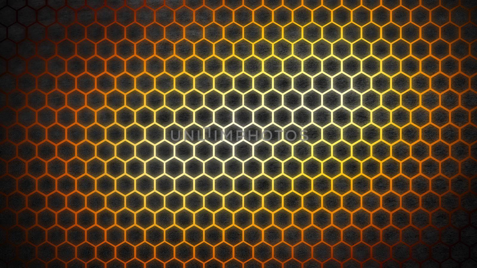 Yellow and orange background: 3D Illustration