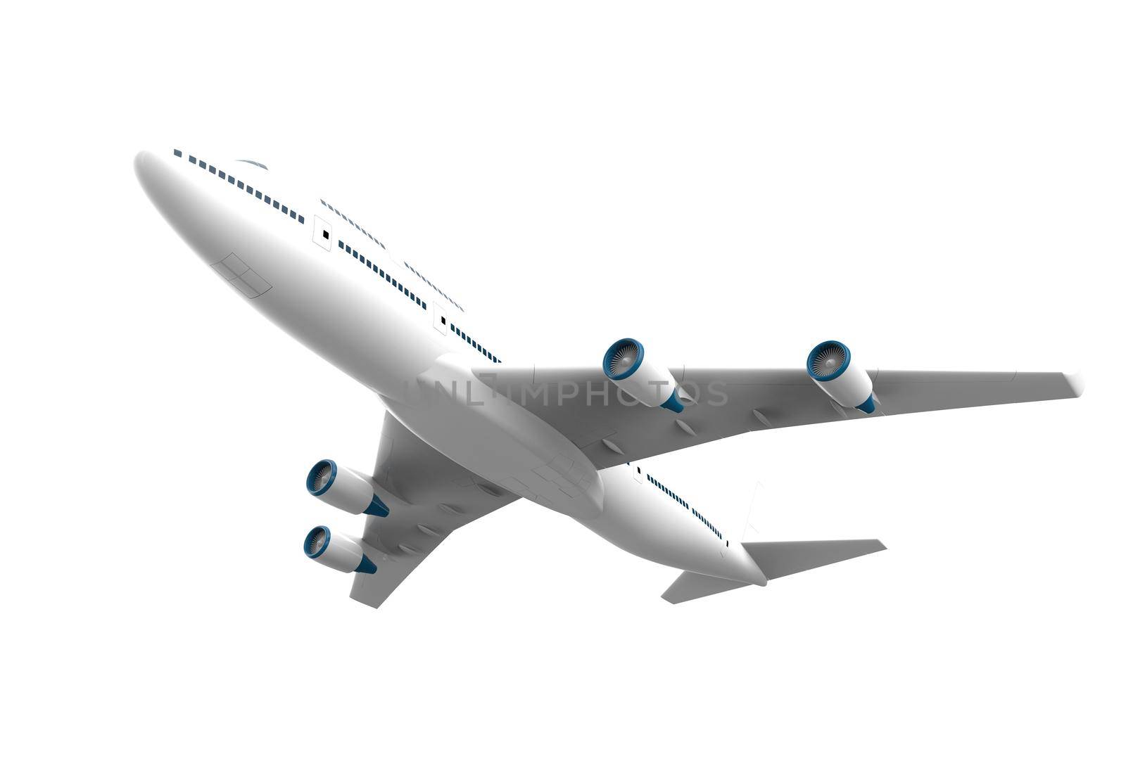 Airplane isolated on a white background by cla78