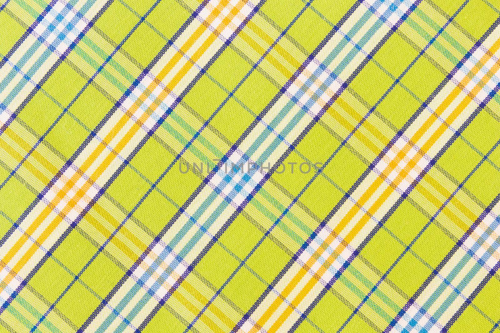 green gingham textile texture background