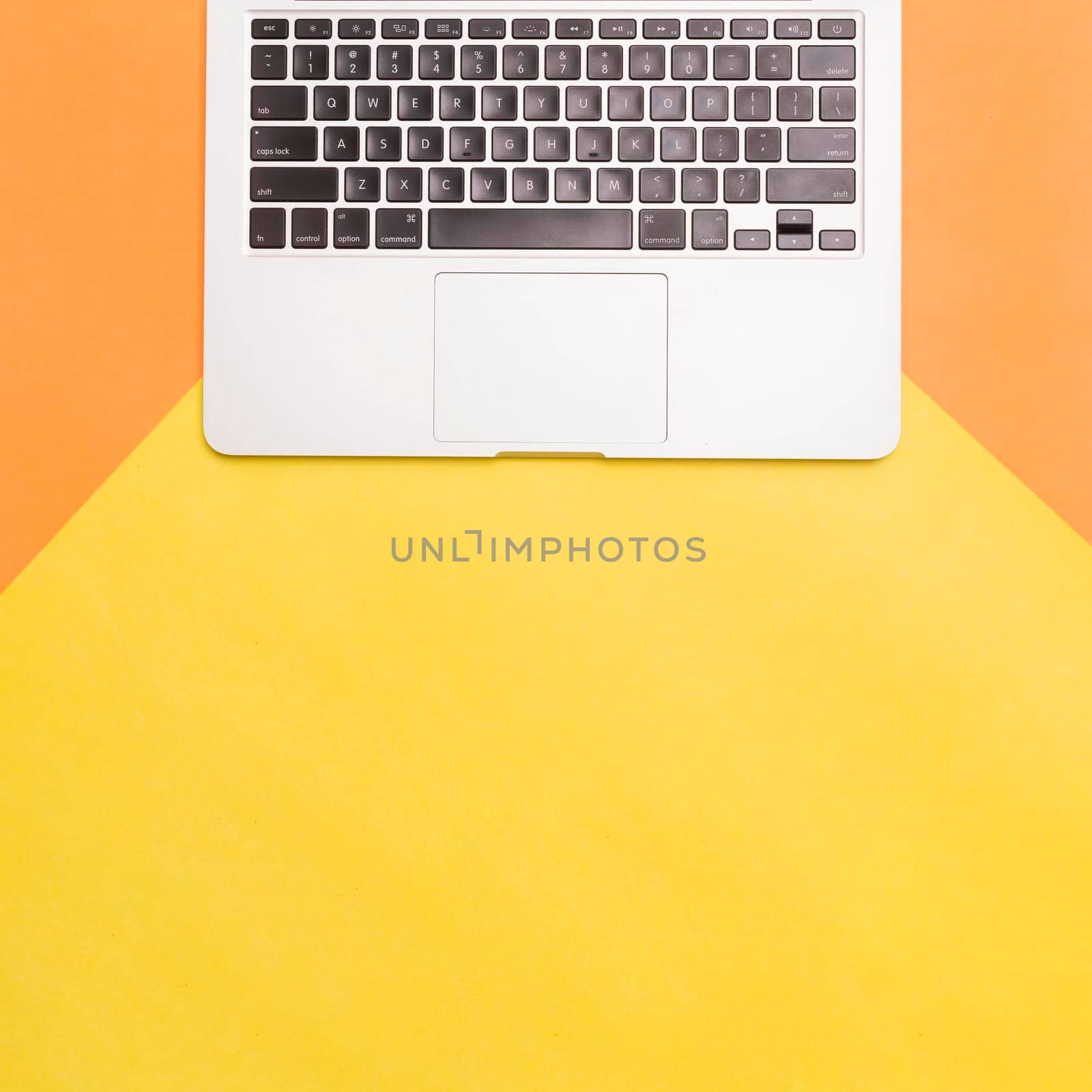 flat lay laptop colorful background by Zahard