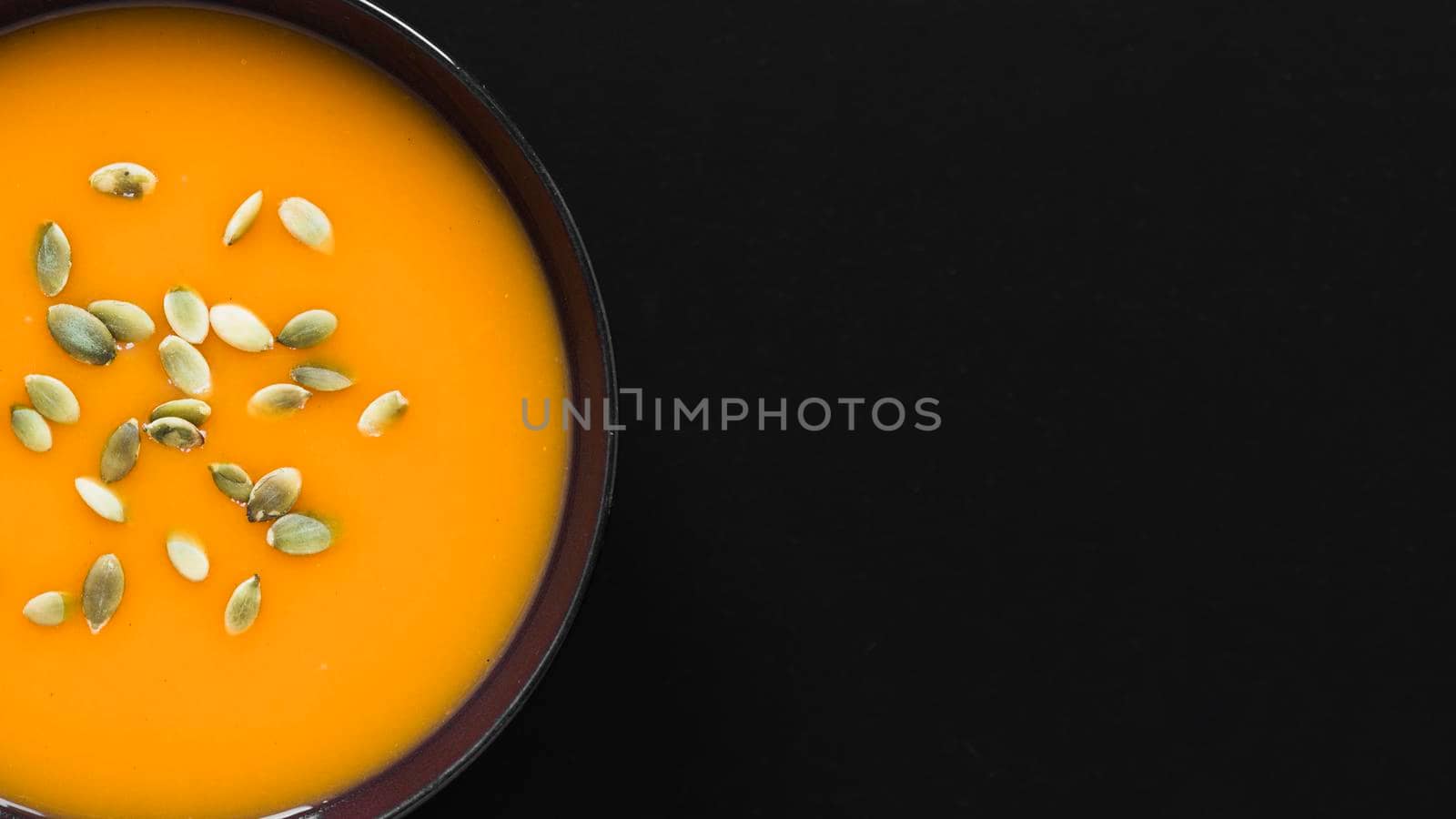 close up pumpkin soup by Zahard