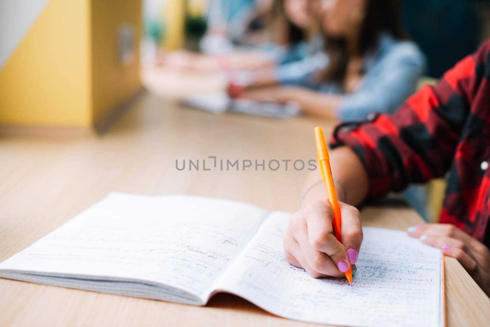 anonymous student taking notes by Zahard