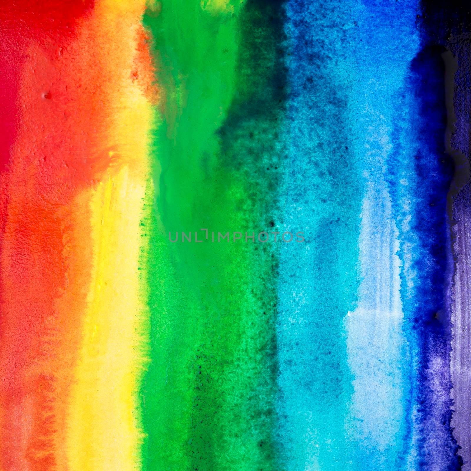 watercolor brush strokes with rainbow colors by Zahard