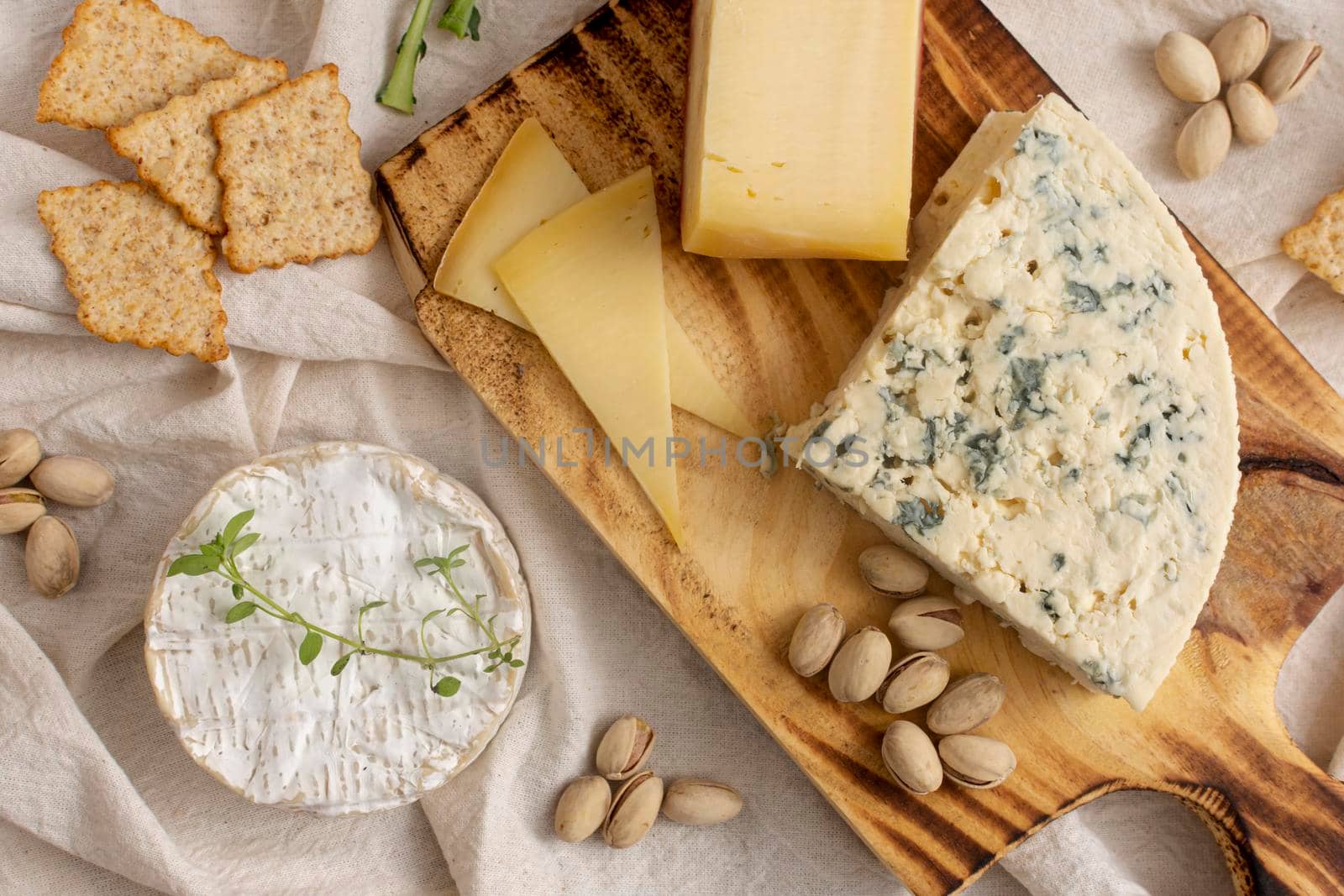 variety cheeses snacks table by Zahard