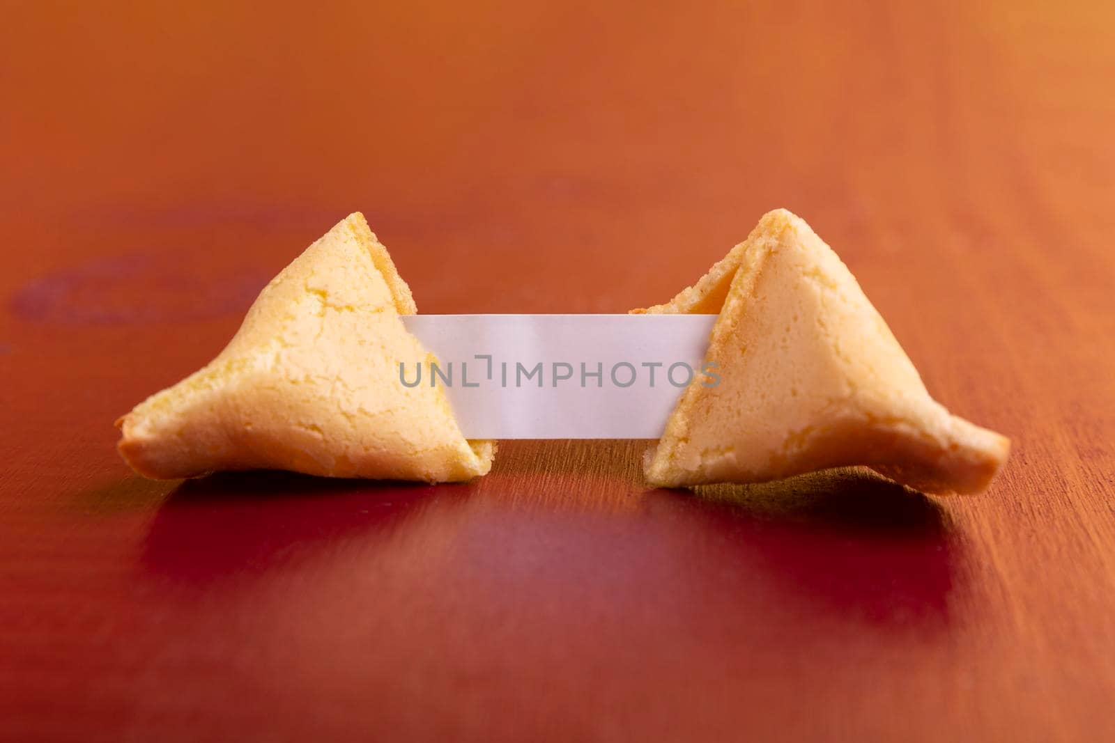 close up chinese new year fortune cookie by Zahard