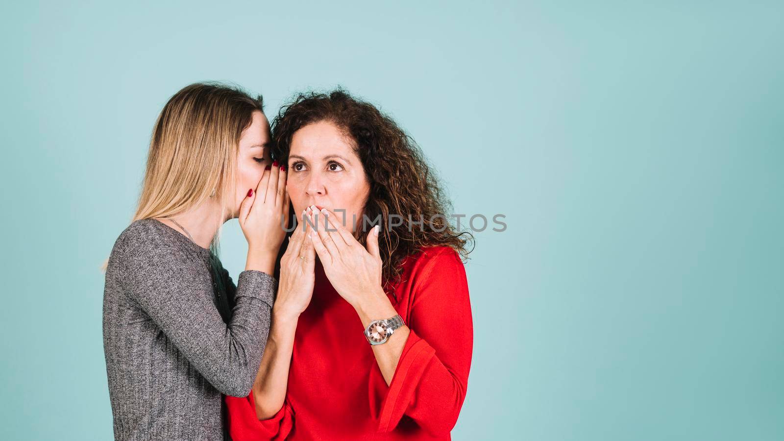 daughter telling secret mother