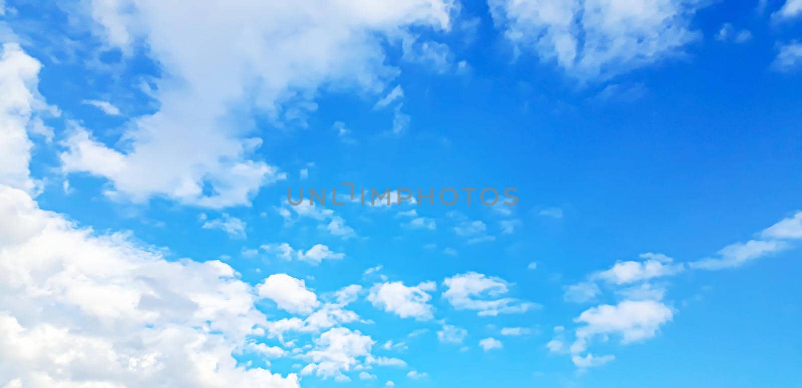 Blue sky with clouds selective focus nature sky by mila1784