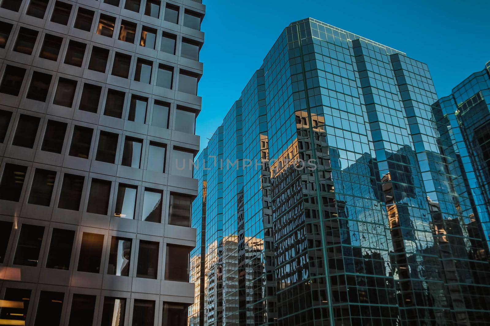 Different skyscrapers in Ottawa downtown, Canada. Office and apartment buildings in downtown Ottawa, Ontario