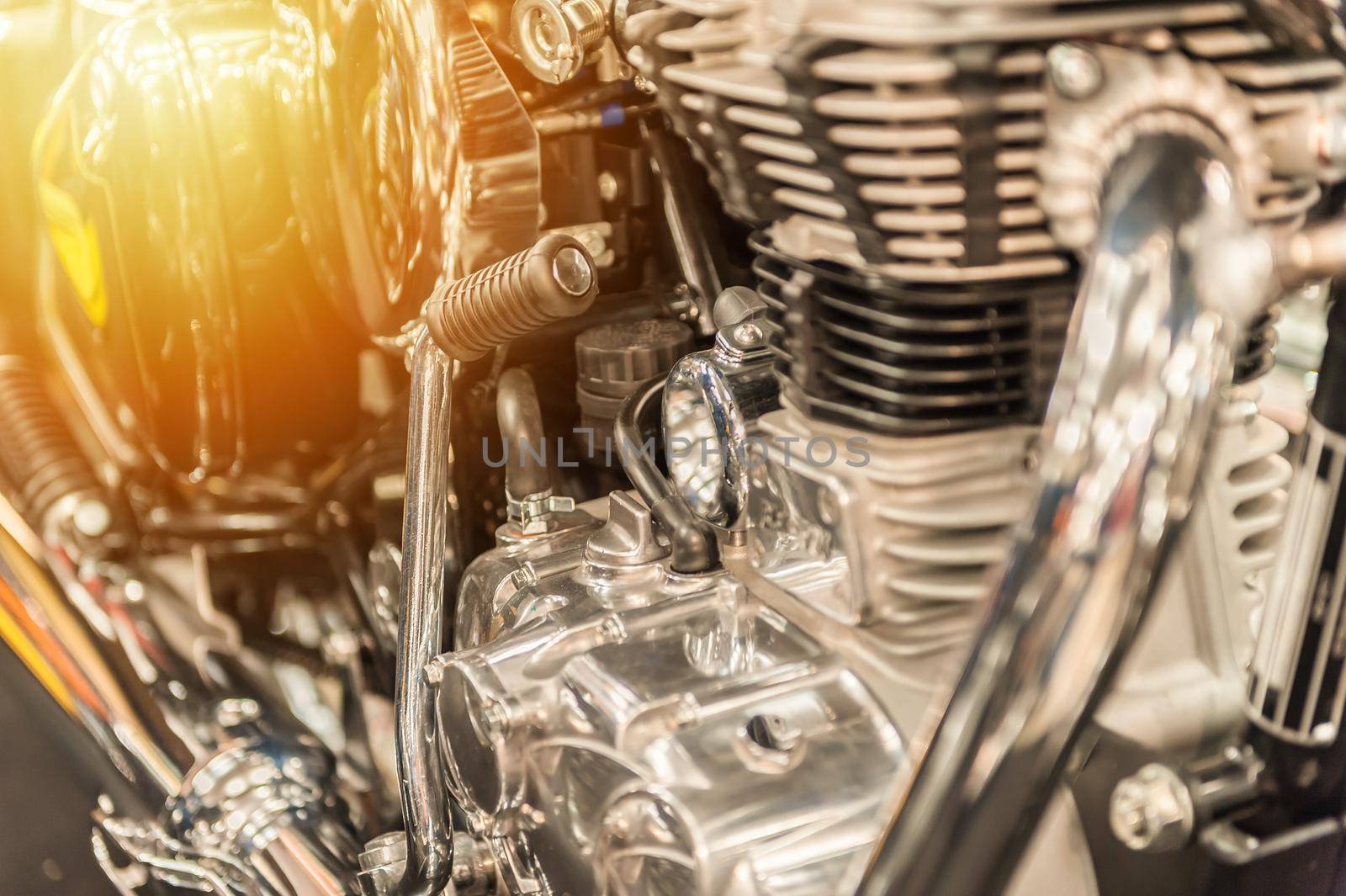 Engine of a powerful motorbike by cla78