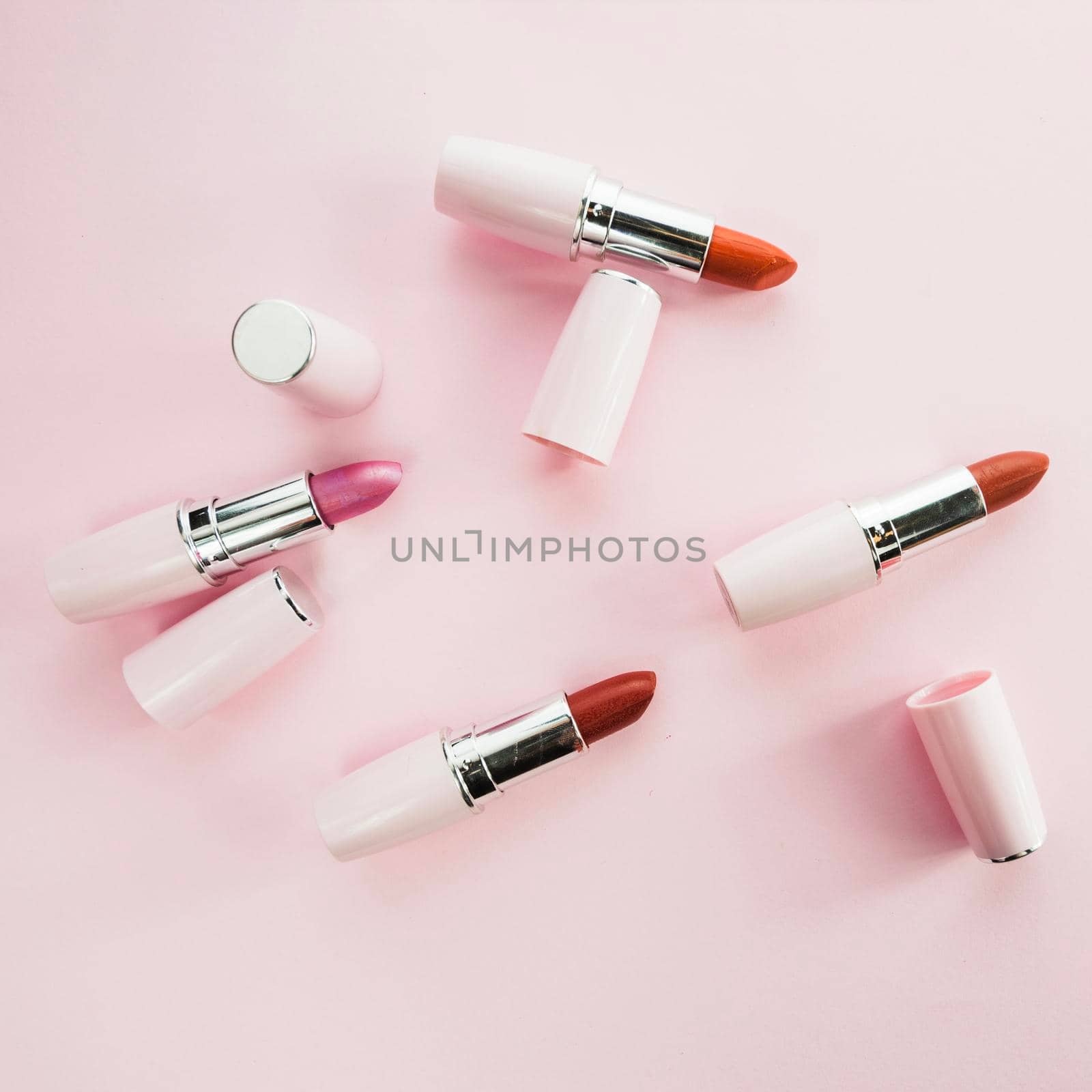 colorful lipsticks white tubes by Zahard