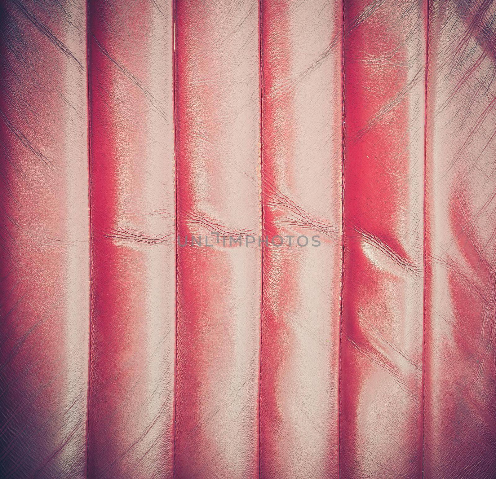 Vintage red leather texture by cla78