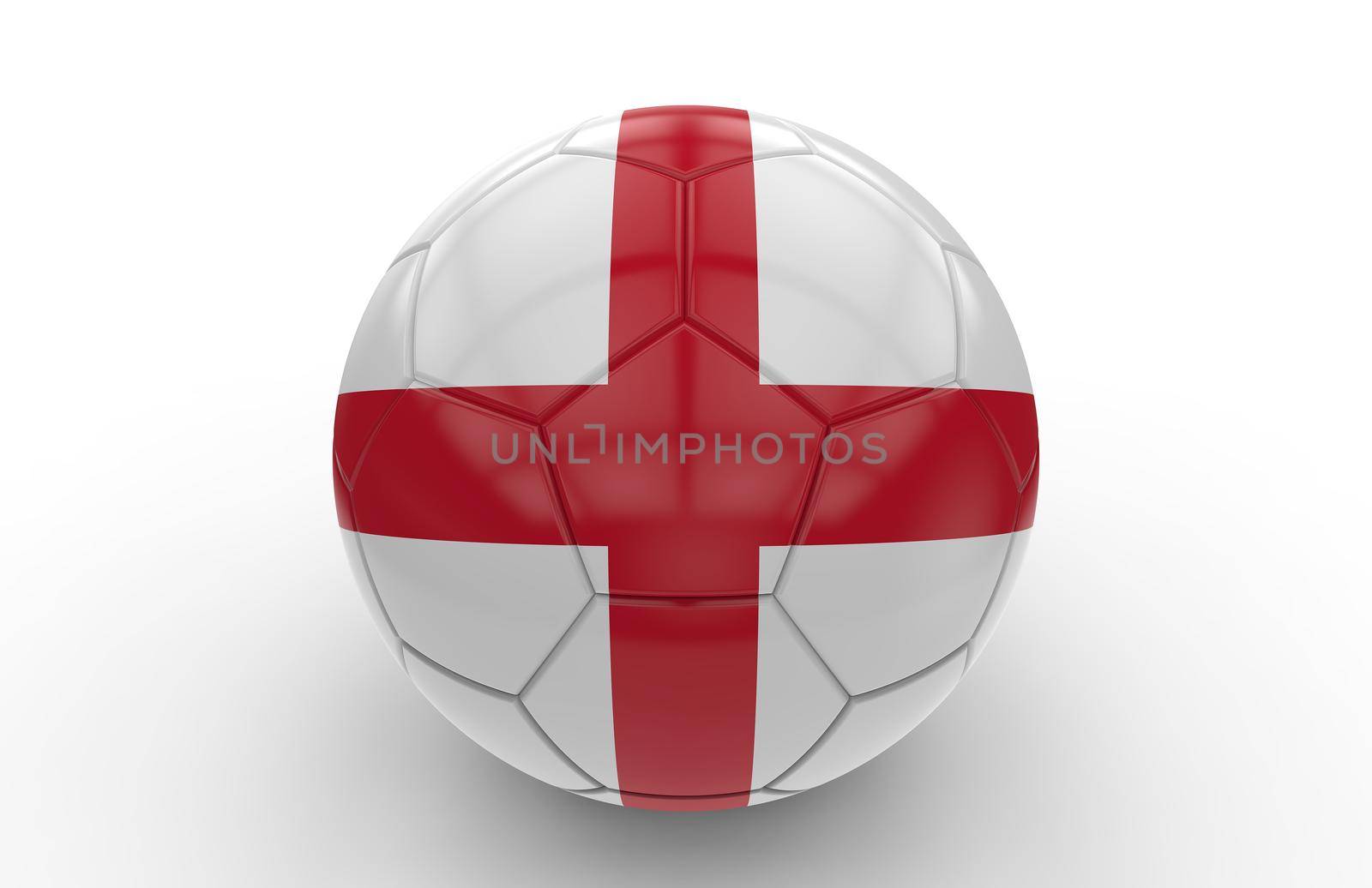 Soccer ball with england flag by cla78