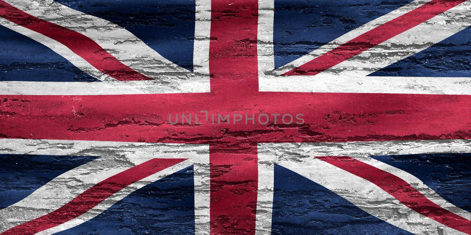 United Kingdom flag - realistic waving fabric flag