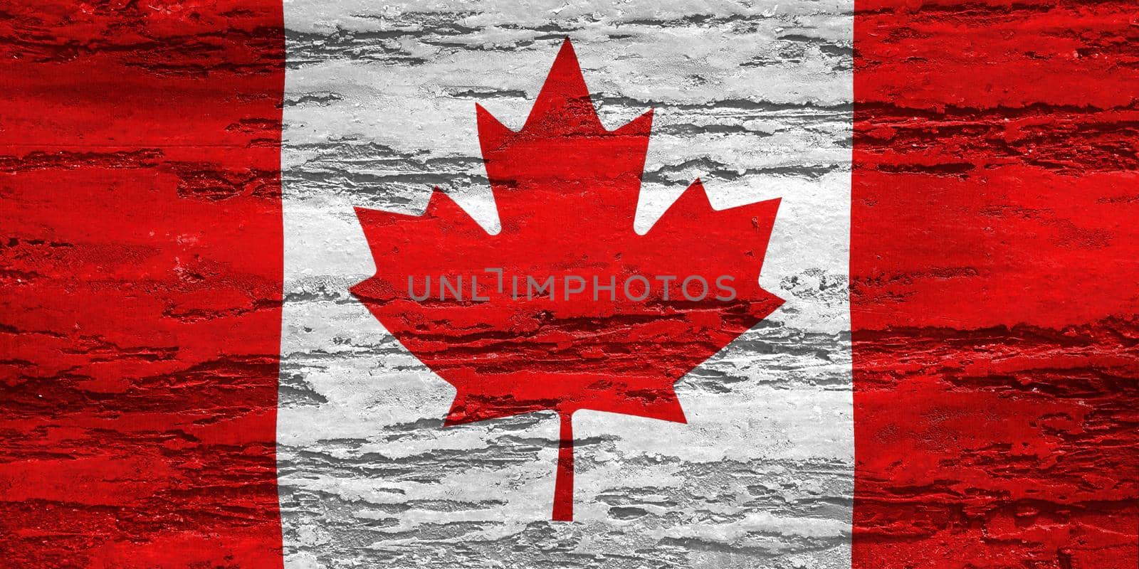 Canada flag - realistic waving fabric flag