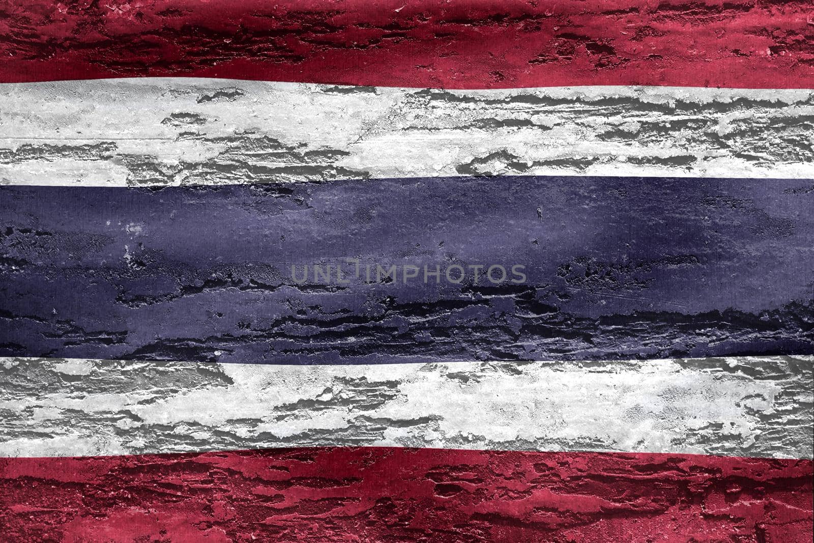3D-Illustration of a Thailand flag - realistic waving fabric flag by MP_foto71