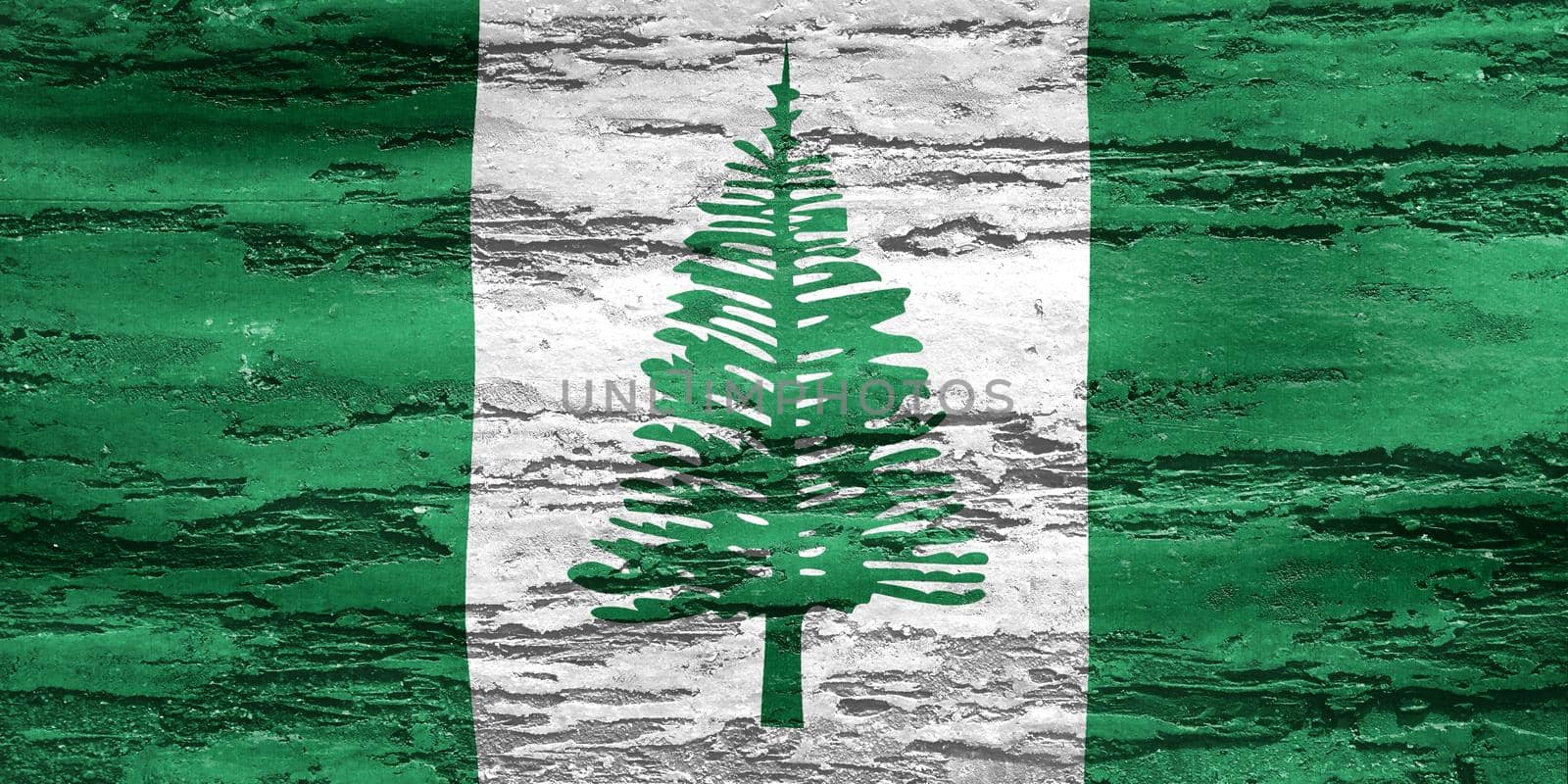 Norfolk Island flag - realistic waving fabric flag