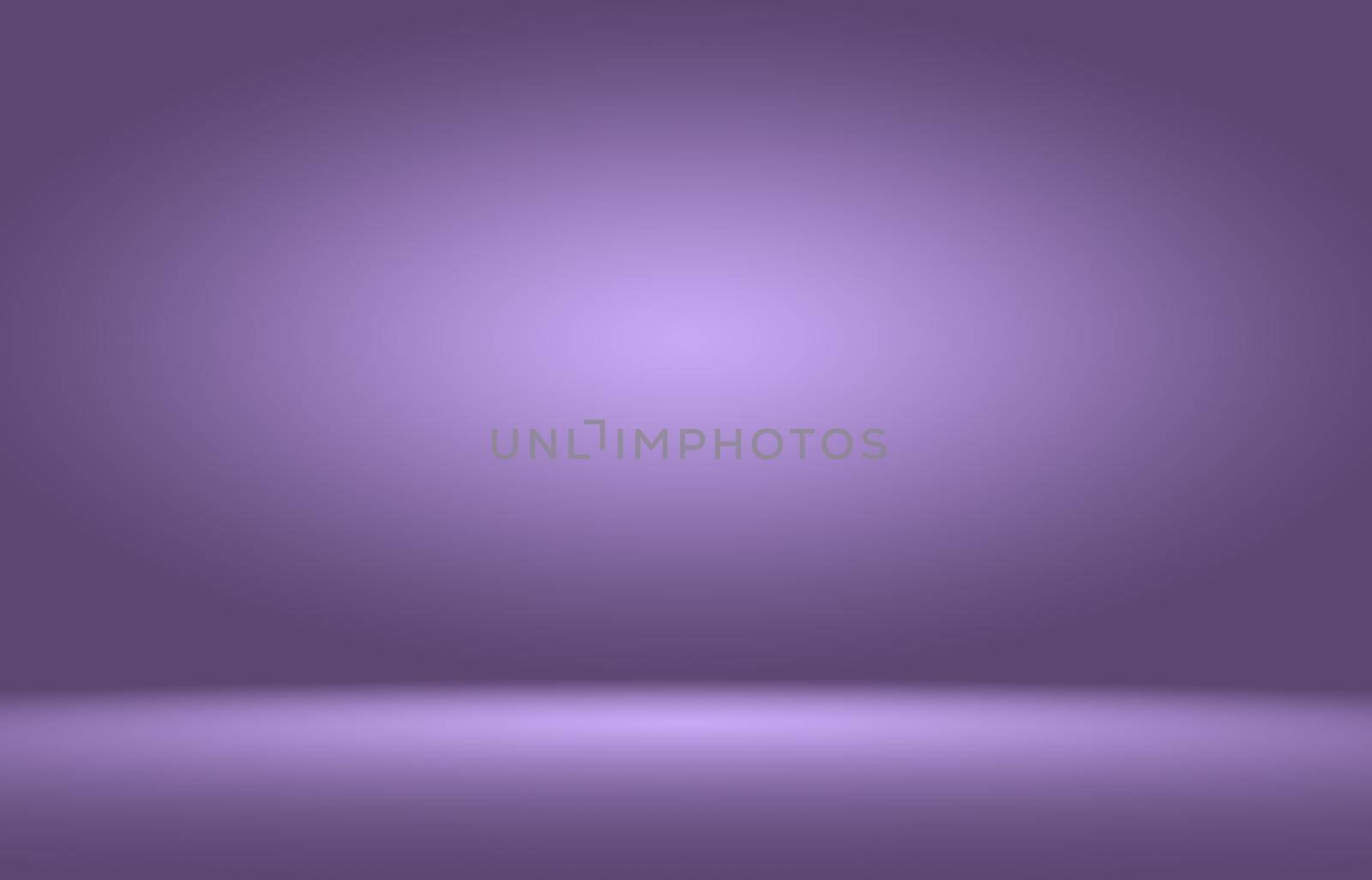 Abstract smooth purple backdrop room interior background.