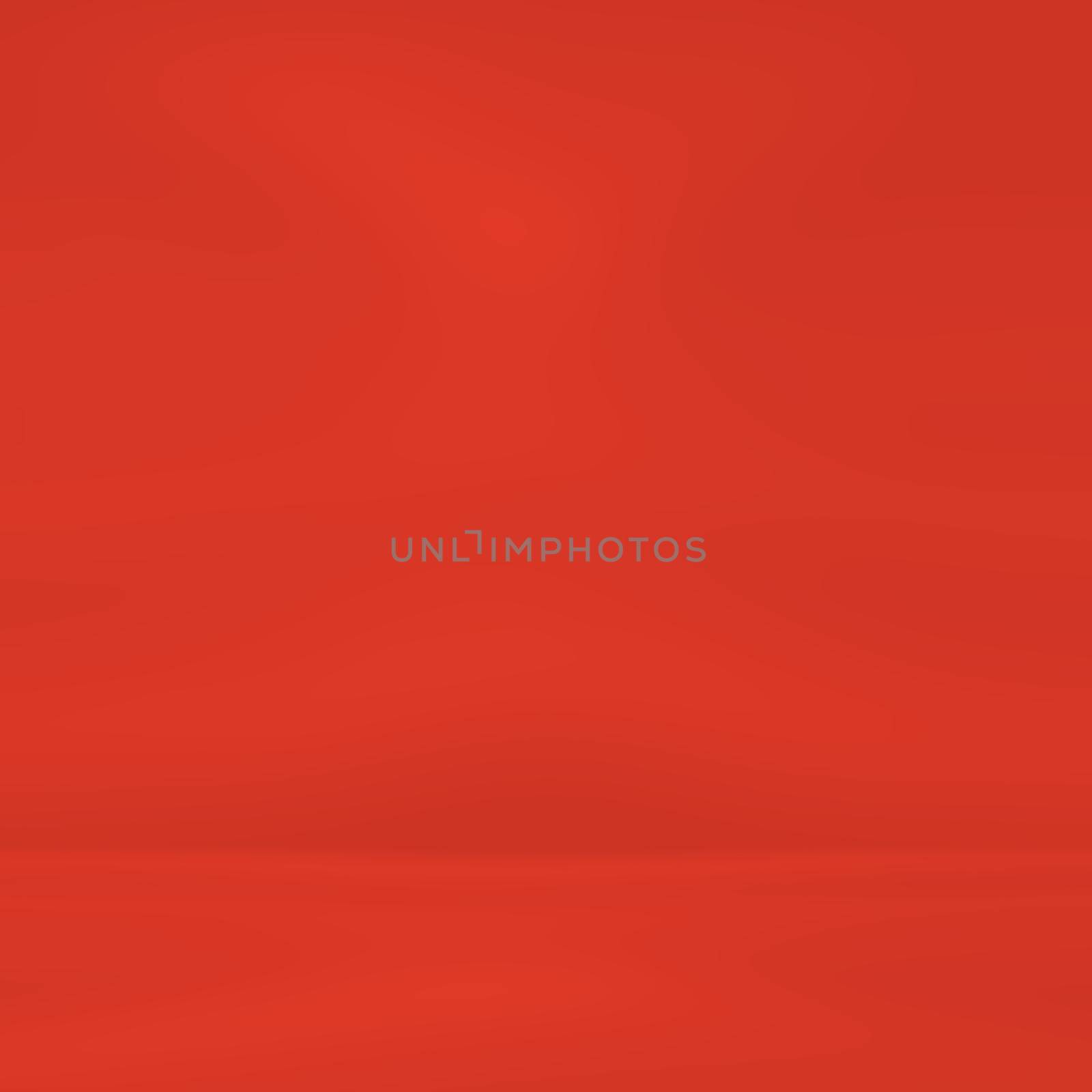 Abstract red light studio background with gradient