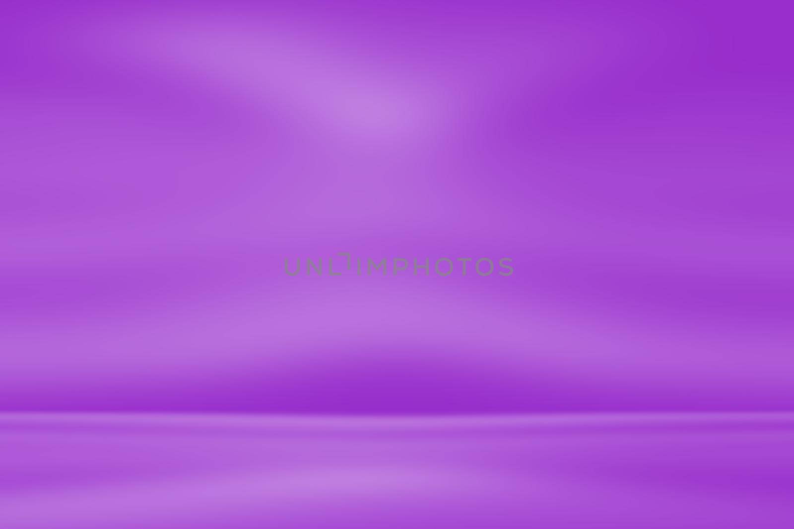 Studio Background Concept - abstract empty light gradient purple studio room background for product. by Benzoix