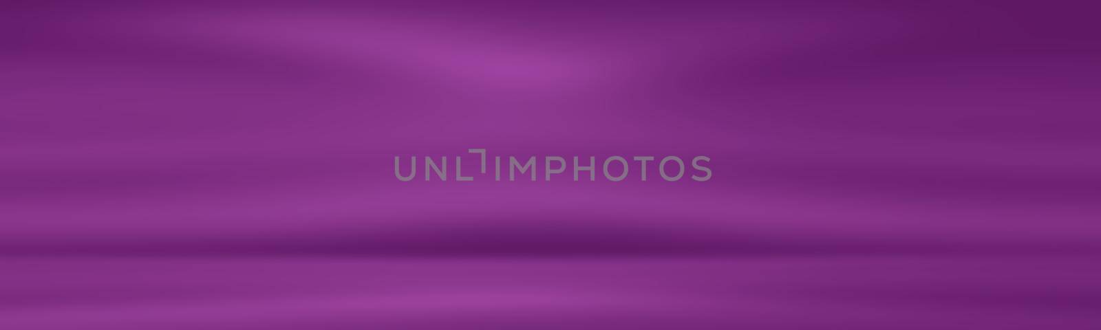 Studio Background Concept - abstract empty light gradient purple studio room background for product. by Benzoix