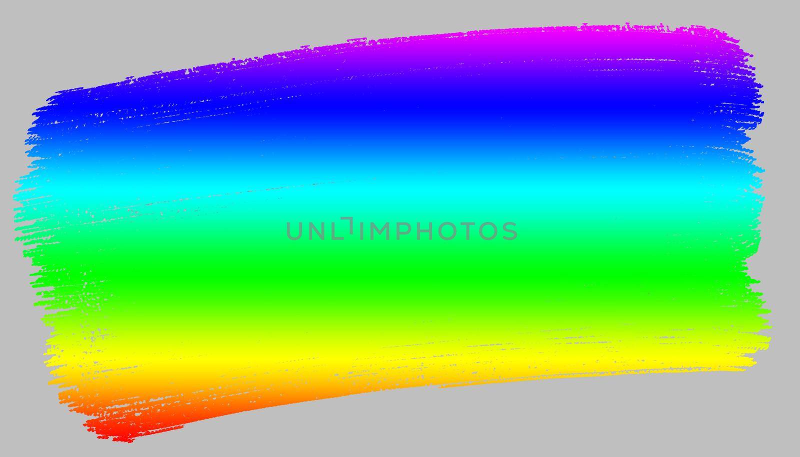 Rainbow color paint. Red, orange, yellow, green, blue, purple background bands. LGBT flag. LGBT symbol banner on light gray background.