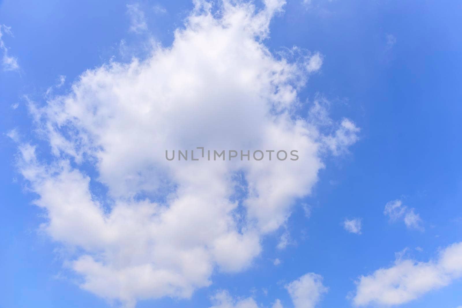Beautiful clouds with blue sky background. Nature weather, cloud blue sky