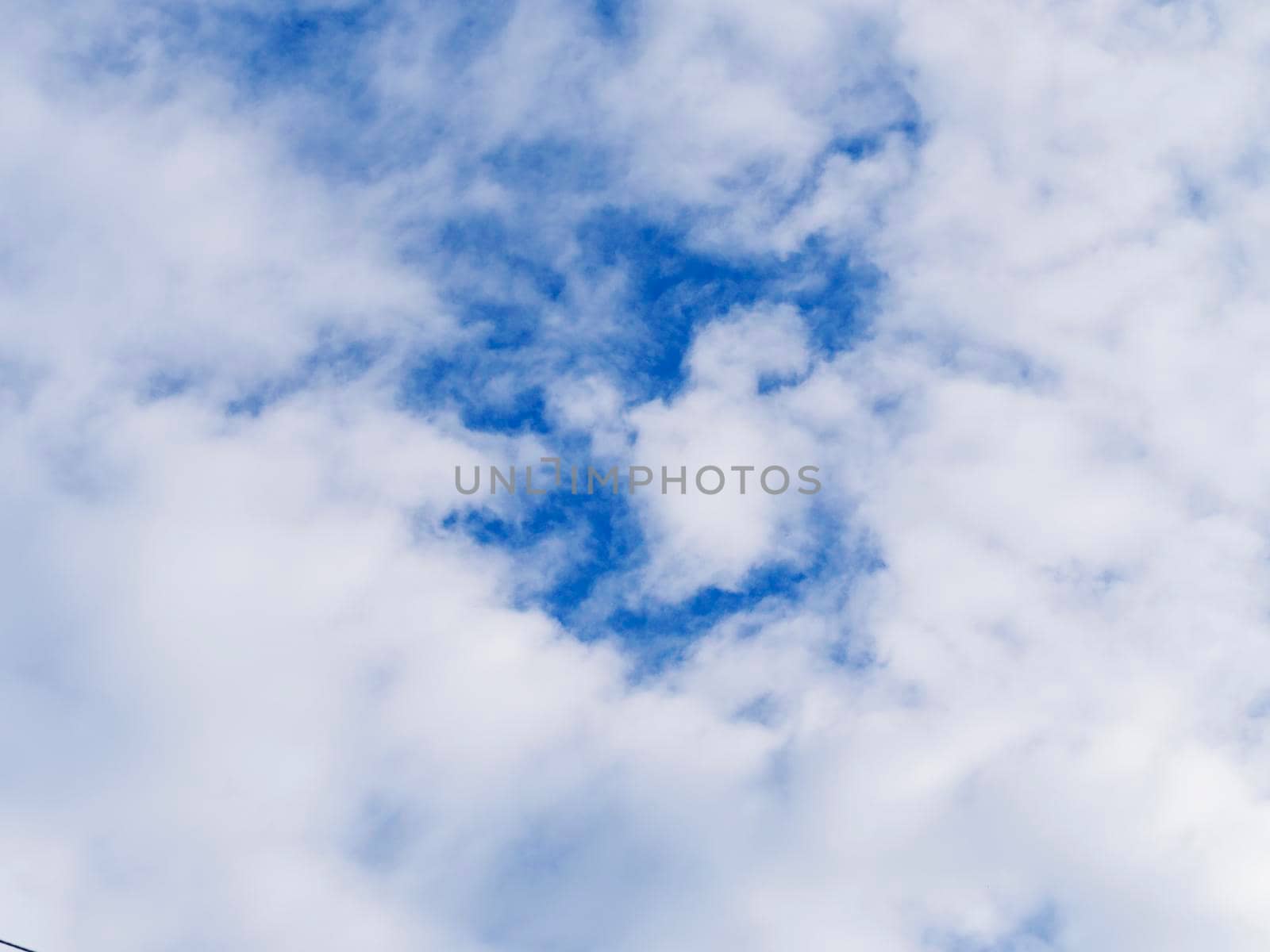 Beautiful clouds with blue sky background. Nature weather, cloud blue sky