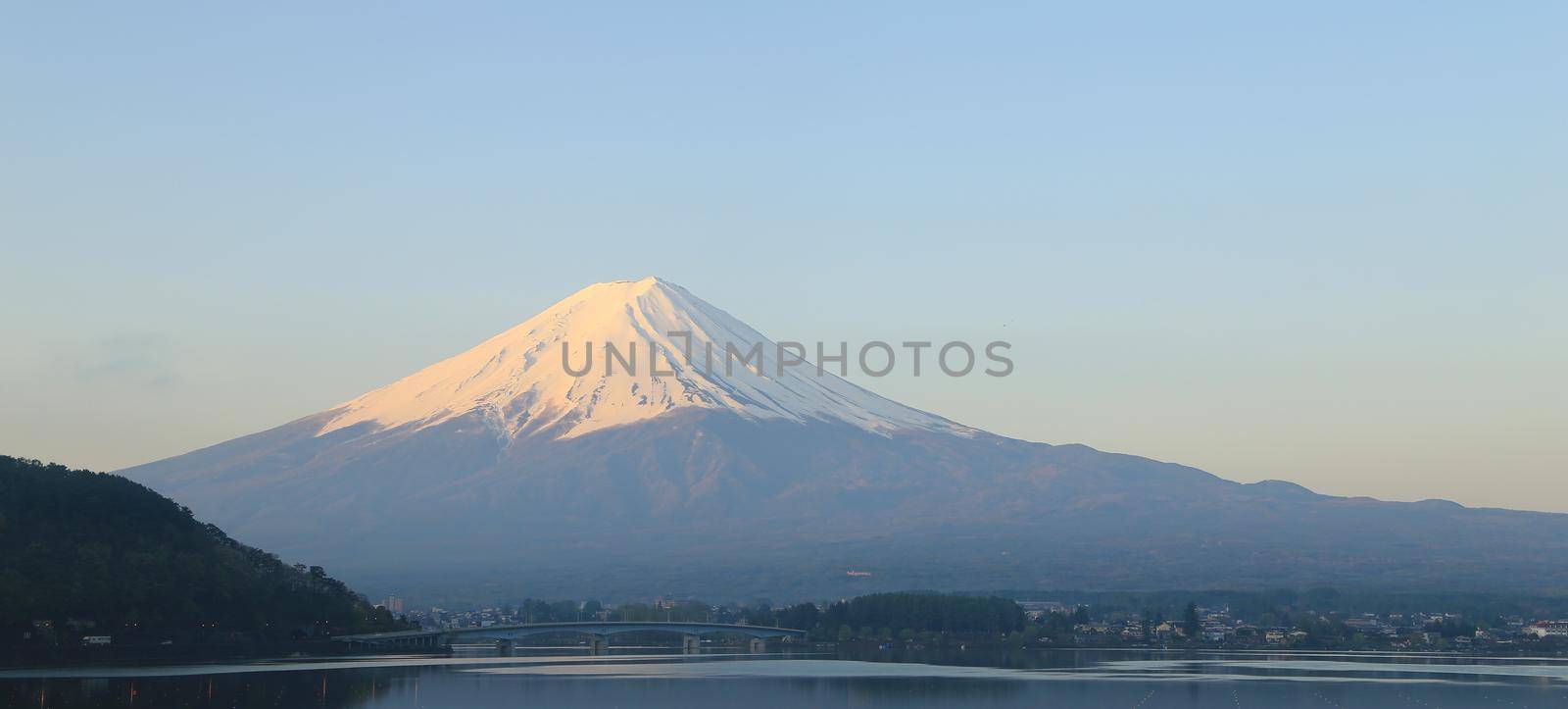 Mount Fuji, view from Lake Kawaguchiko, Japan