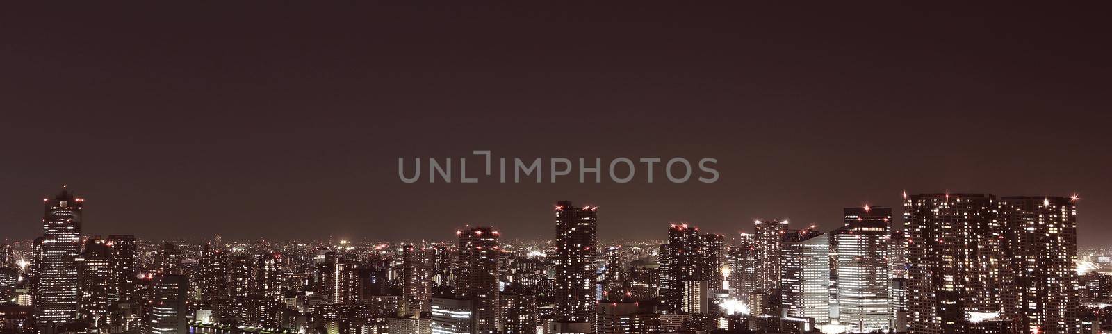 Tokyo at night panorama by geargodz