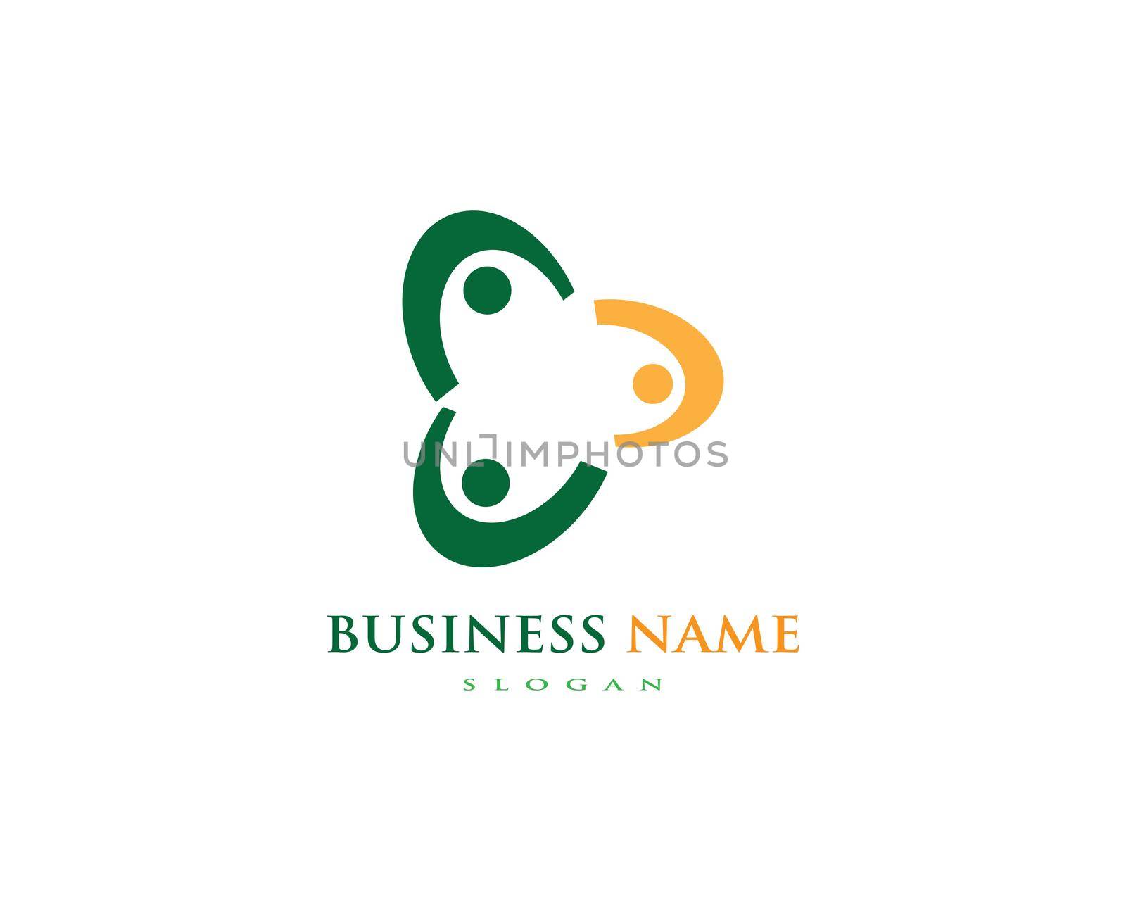 Adoption and community care Logo template vector