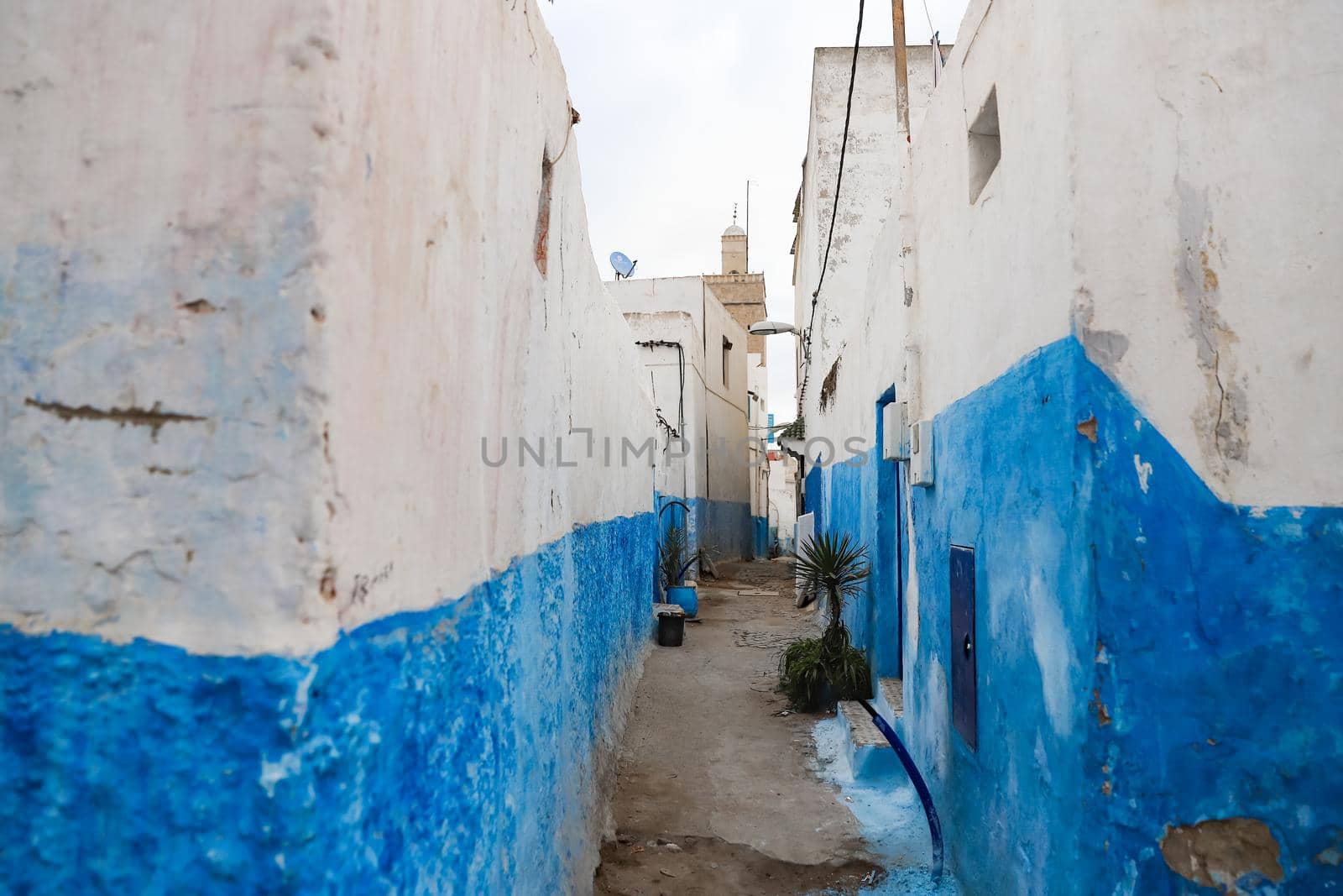 Street in Kasbah of the Udayas in Rabat City, Morocco