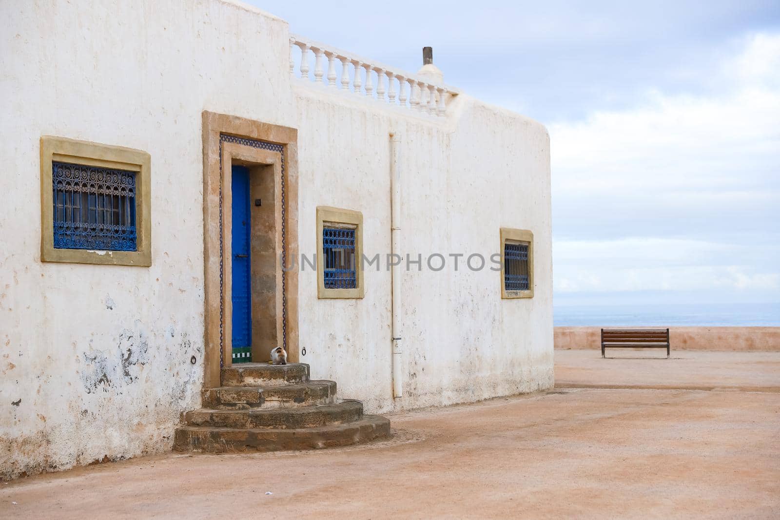 Builfing in Kasbah of the Udayas in Rabat City, Morocco