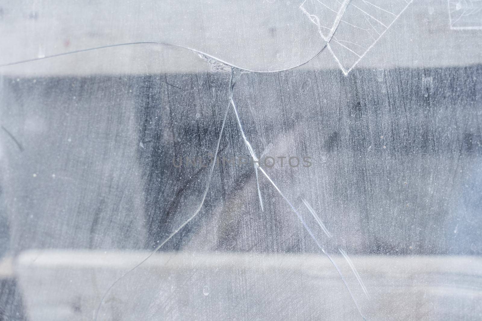 Destroyed glass after russian shots in window of civil people in Ukraine. Stop putin war. by Rabizo