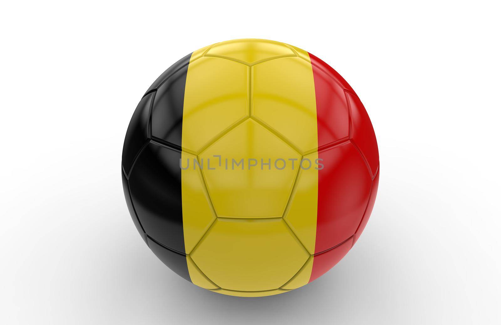 Soccer ball with belgian flag by cla78
