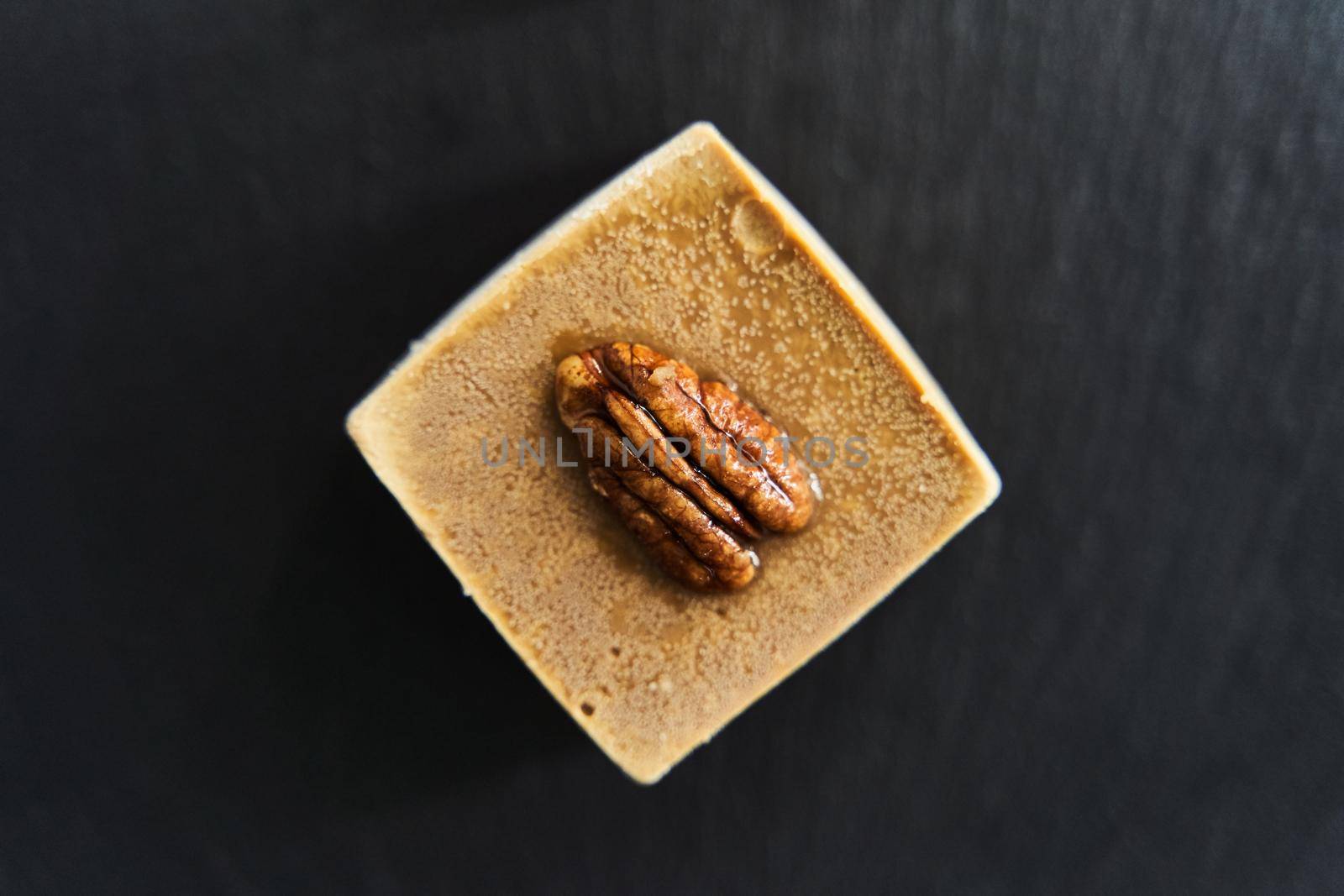 Healthy desserts on a black tray. Proper gluten-free nutrition. Homemade.