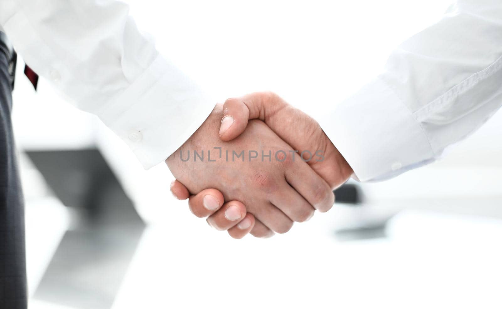 Business handshake. Business handshake and business people concept