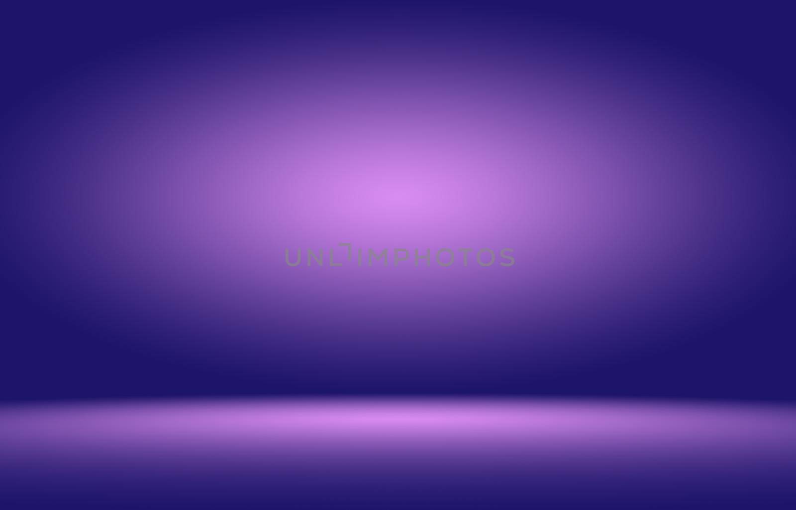 Abstract smooth purple backdrop room interior background.