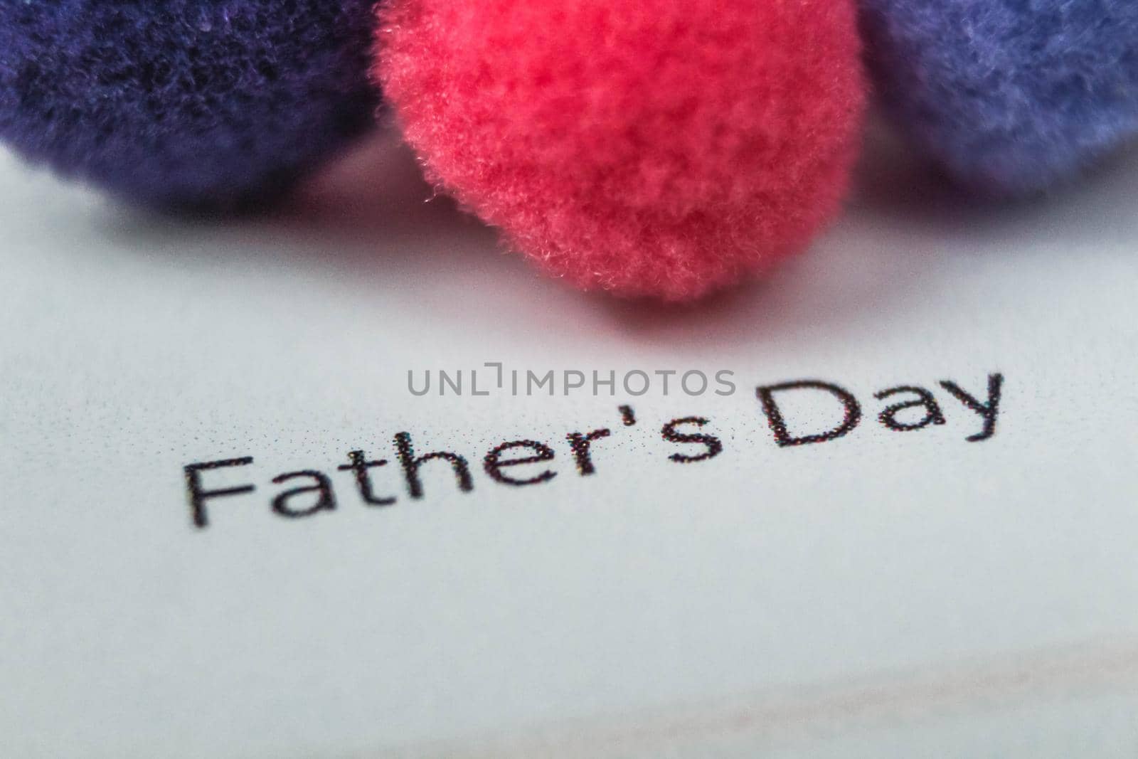 Father's Day 19th of June Calendar Close up