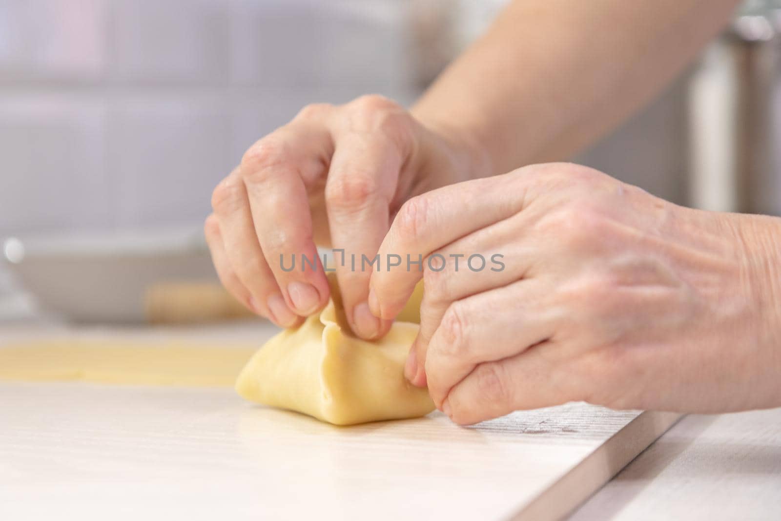 Oriental national traditional dumplings Manty horizontal