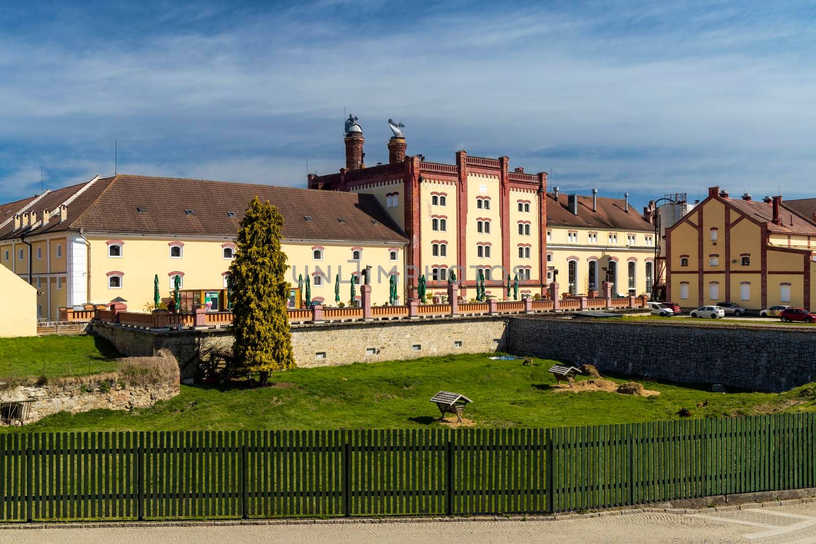 Original historic building of brewery in Trebon, Southern Bohemia, Czech Republic by phbcz