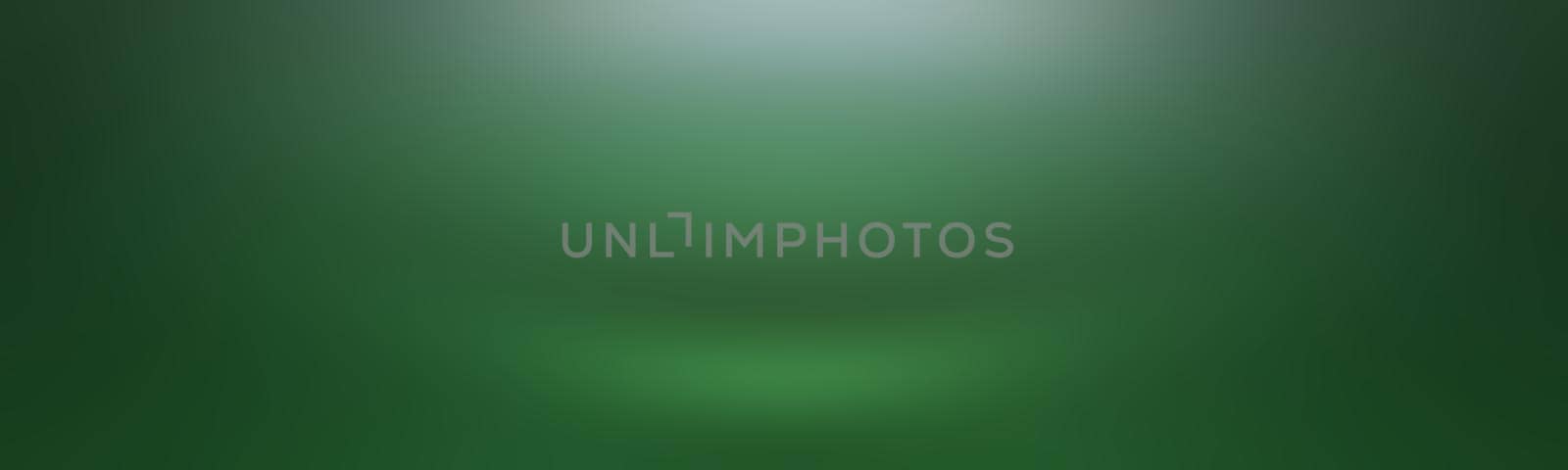 Luxury plain Green gradient abstract studio background empty room with space for your text and picture by Benzoix