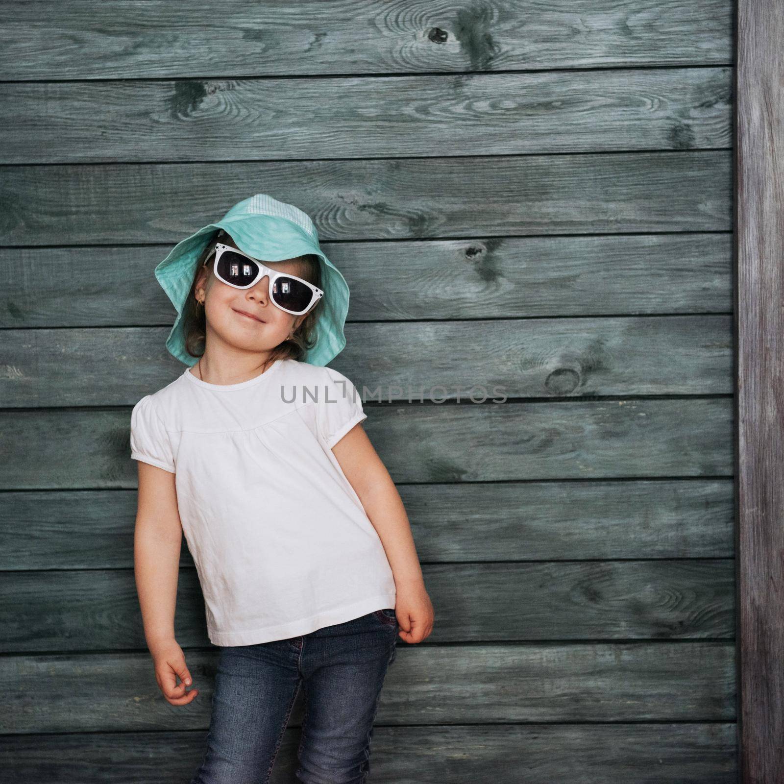 Fashion little girl, child dressed. Beautiful exhibition