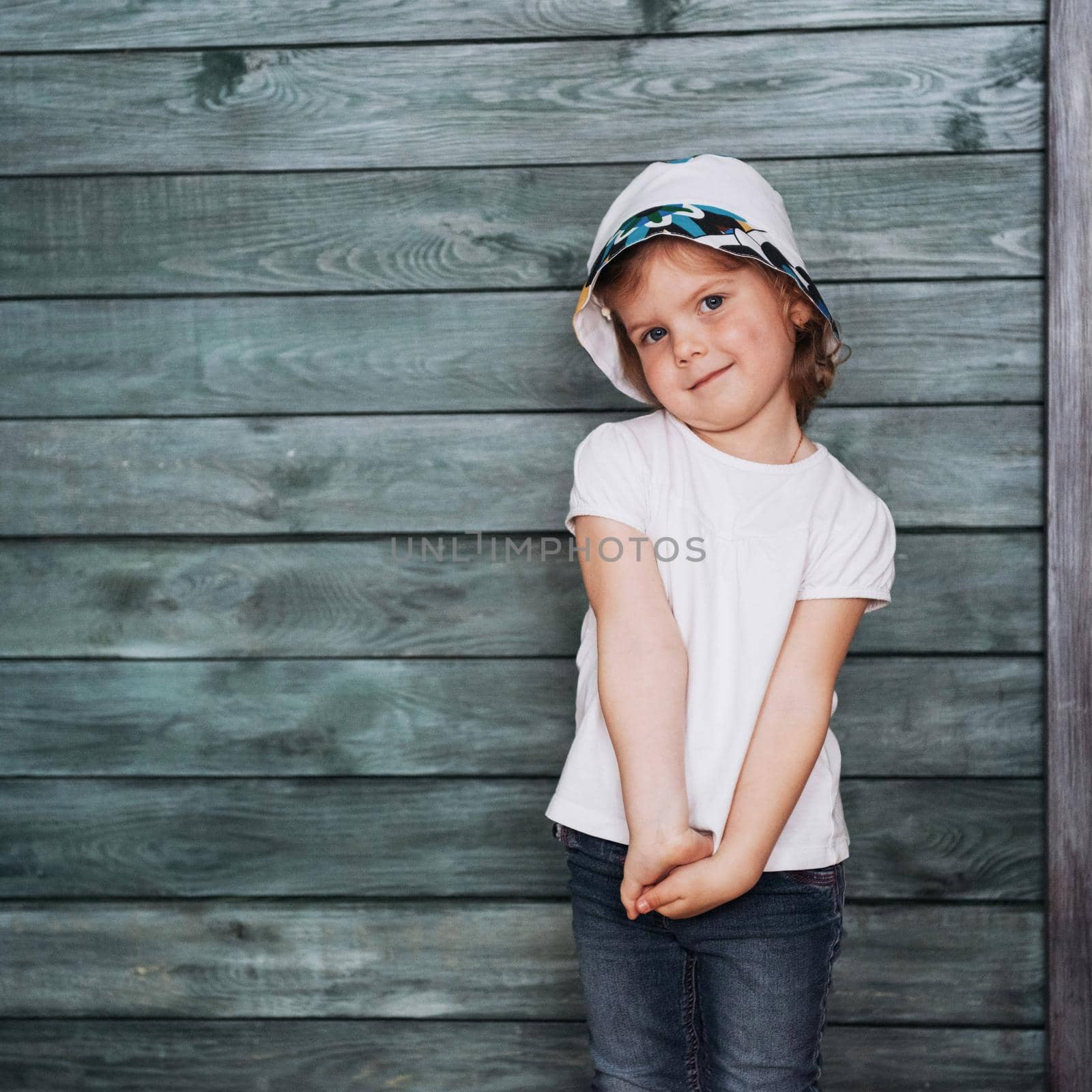 Cute girl posing for the camera Ukraine. Europe