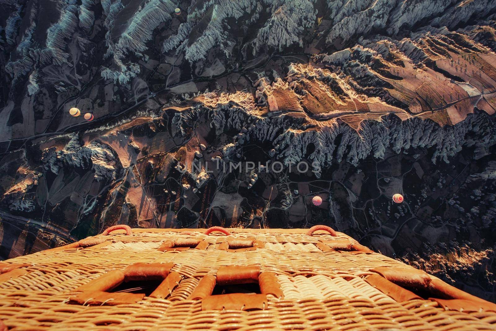 Turkey Cappadocia beautiful balloons flight stone landscape amazing