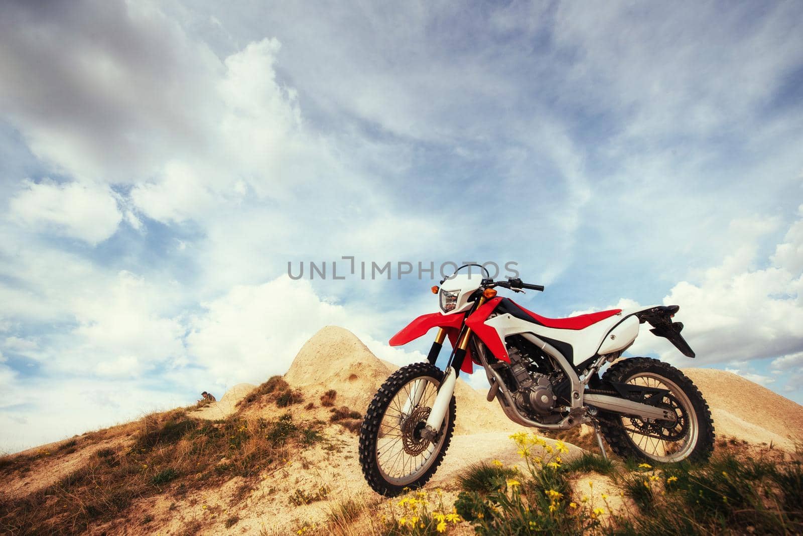 Motorbike. bike outdoors on background. Beauty world