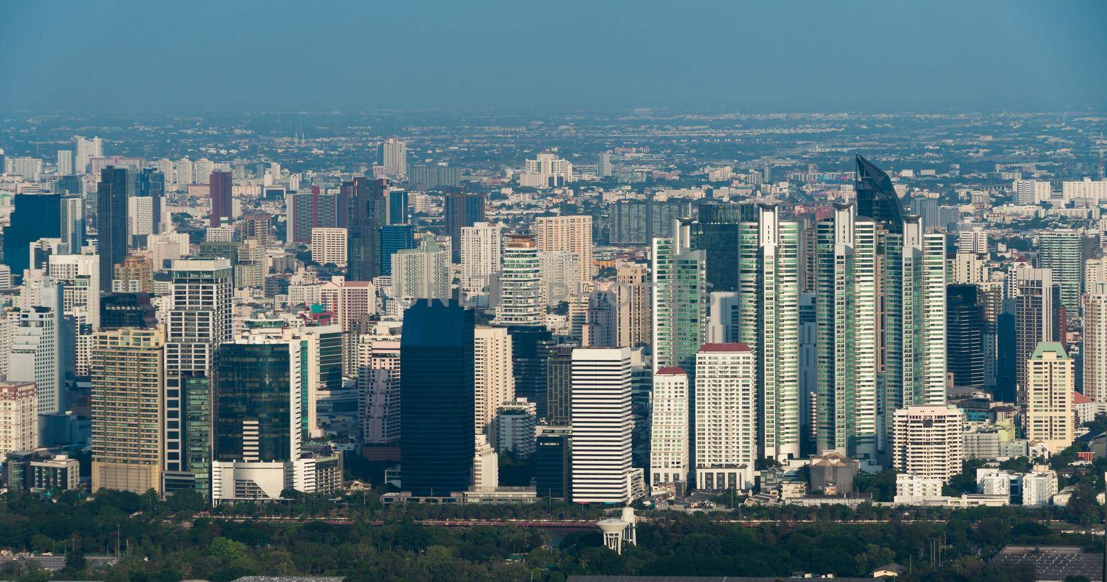 Cityscape and skyline of Bangkok City, Thailand. Bangkok is the largest city and the top travel destination of thailand.