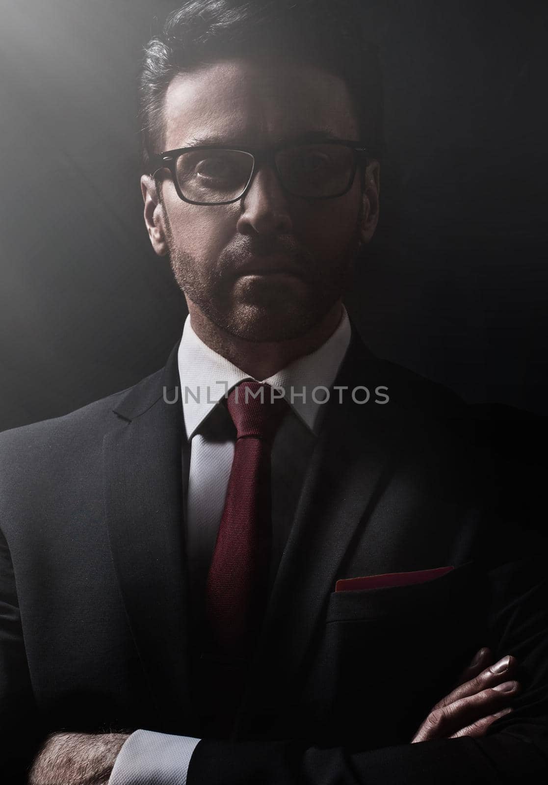 close up.portrait of a modern business man by asdf