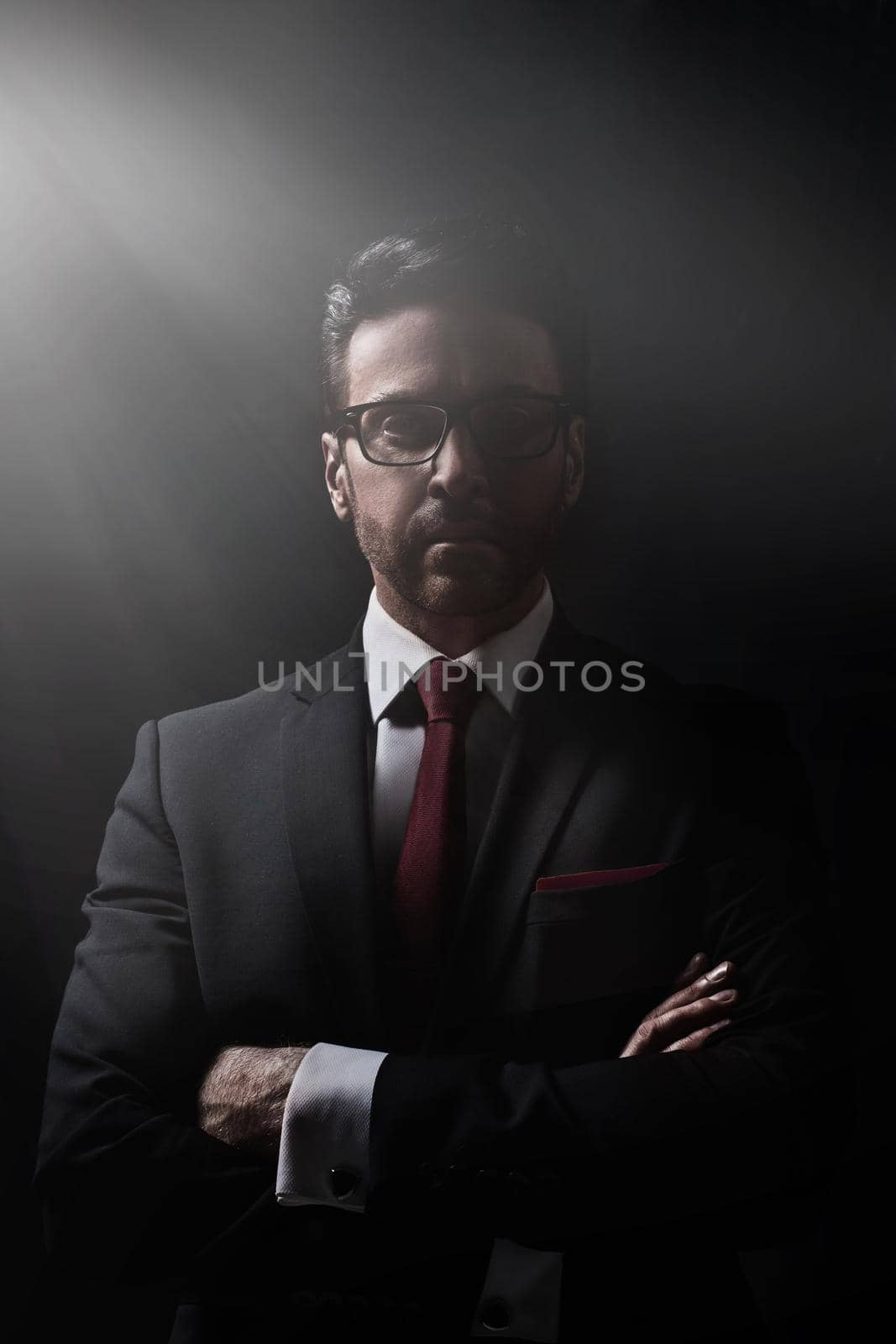 close up.portrait of a modern business man by asdf