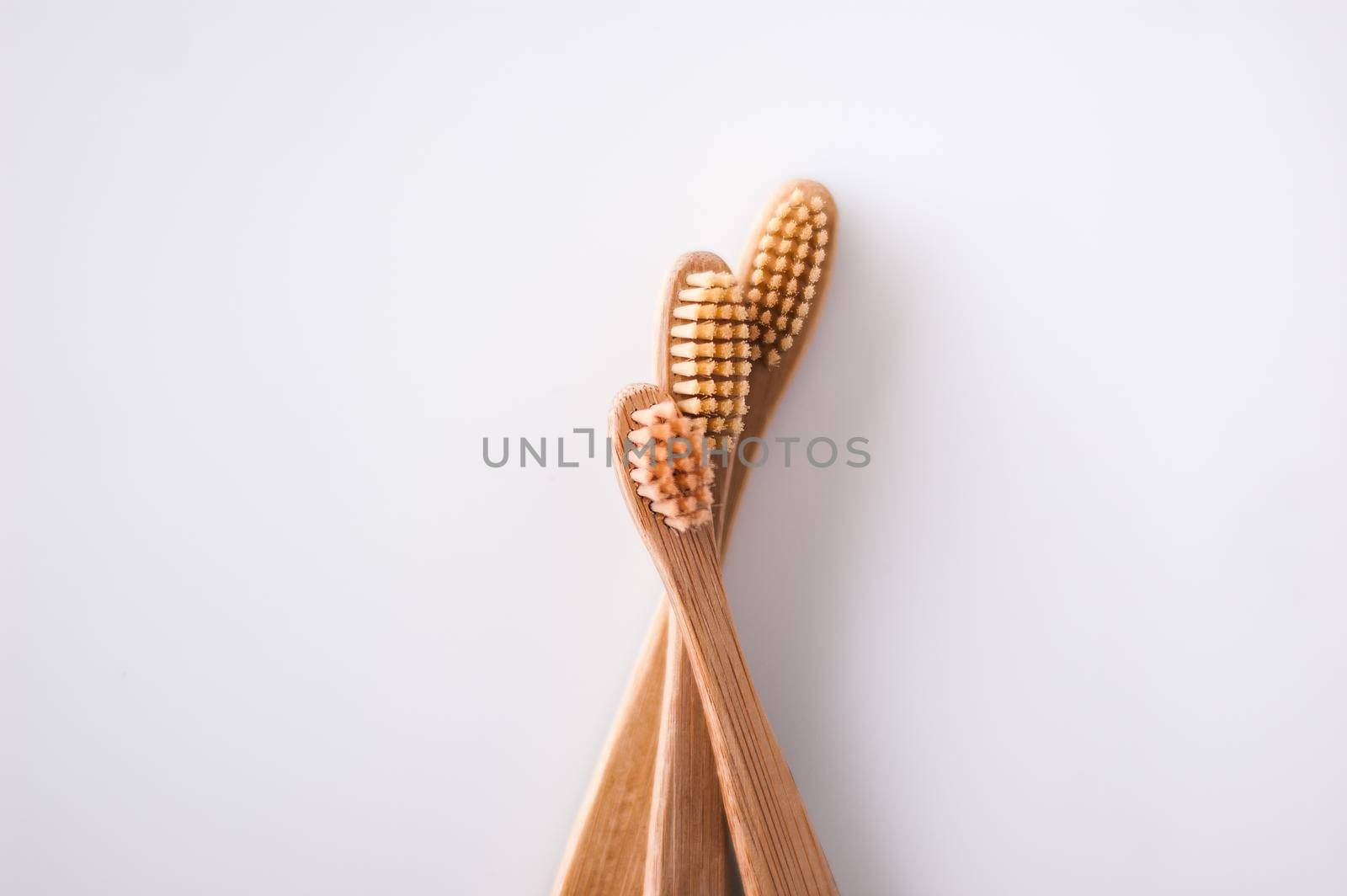 zero waste bamboo teeth brush. High quality photo